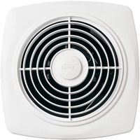 Broan-NuTone 509 Through-the-Wall Ventilation Fan, White Square Exhaust Fan