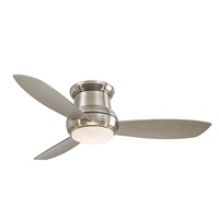 Minka-Aire Concept II 52 LED Flush Mount Ceiling Fan in Brushed Nickel