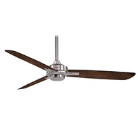 Minka-Aire F727-BN MM, Rudolph 52 inch Ceiling Fan, Brushed Nickel Finish with Medium Maple Blades