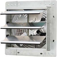 iLIVING - 10 inch Wall Mounted Exhaust Fan, Silver