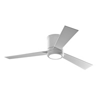 Monte Carlo 3CLYR52RZWD-V1 Clarity 52 Hugger Fan with LED Light and Remote Control, 3 Blades, Matte White