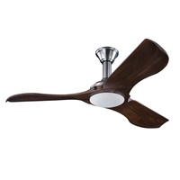 Monte Carlo 3MNLR56BSD Minimalist 56 Indoor Outdoor Ceiling Fan, Brushed Steel Finish
