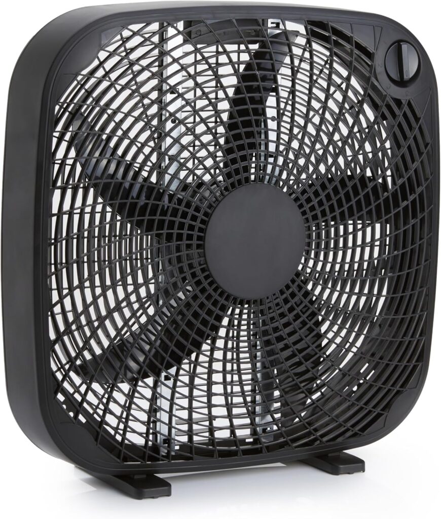 Amazon Basics 3-Speed Box Fan, 20-Inch