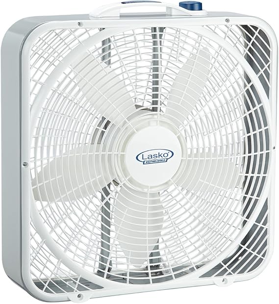 Lasko Weather-Shield Performance Box Fan, 20"