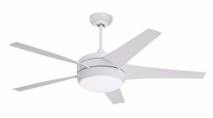 Emerson CF955LWW Midway Eco 54-inch Modern Ceiling Fan, 5-Blade Ceiling Fan with LED Lighting and 6-Speed Remote Control
