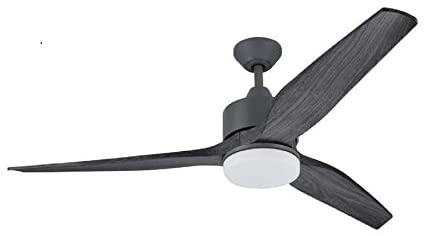 Harbor Breeze Fairwind 60-in Galvanized Integrated Led Indoor/Outdoor Downrod Mount Ceiling Fan with Light Kit and Remote 