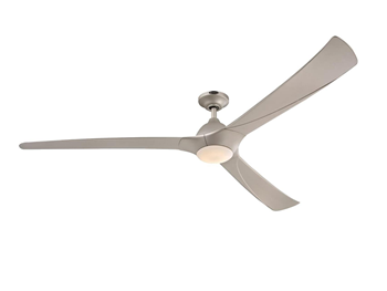 Westinghouse Lighting 7203900 Techno II 72-inch Titanium Indoor DC Motor Ceiling Fan, Dimmable LED Light Kit with Opal Frosted Glass