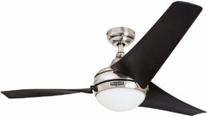 Honeywell Ceiling Fans 50195 Rio 52 inches Ceiling Fan with Integrated Light Kit and Remote Control, Brushed Nickel