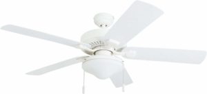 Honeywell Ceiling Fans 50513-01 Belmar Outdoor LED Ceiling Fan, ABS Weatherproof Blades, White