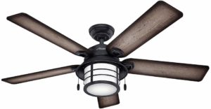 Hunter Key Biscayne Indoor Outdoor Ceiling Fan with LED Light