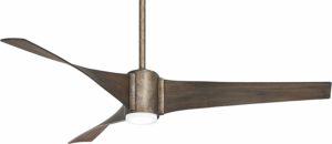 Minka-Aire F832L-VI Triple 60 Inch Ceiling Fan with Integrated LED Light and DC Motor in Vintage Iron Finish