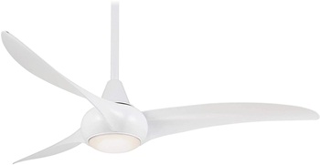 Minka-Aire F844-WH, Light Wave, 52 inch Ceiling Fan, White
