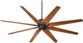 72inch Predator Rustic Industrial Farmhouse Large Outdoor Ceiling Fan with Remote Control English Bronze Cherry Damp Rated for Patio Exterior House Porch Gazebo Garage Barn Roof - Casa Vieja