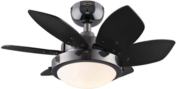 Westinghouse Lighting 7224600 Quince Indoor Ceiling Fan with Light, 24 Inch, Gun Metal