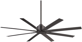 Minka Aire Xtreme H2O - 65-inch Ceiling Fan F896-65-SI, Smoked Iron, Reversible with Remote Control