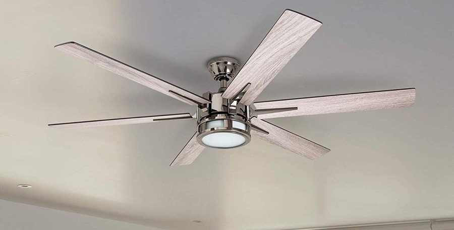 Metal ceiling fan blades