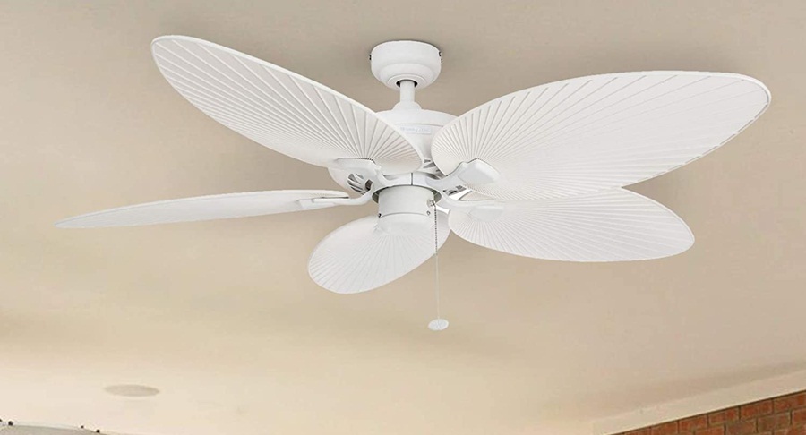 Plastic ceiling fan blades
