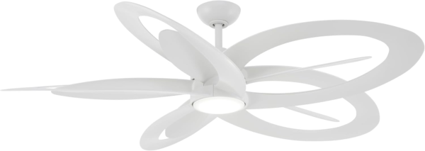 Minka Aire F862L-CL Pinup 60" Ceiling Fan with LED Light and Remote Control in Coal Finish - Image 9