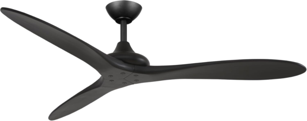 Minka Aire Vapor 60" Six-Speed Ceiling Fan in Coal Black Finish with Toned Koa Blades with Remote Control, F662-CL/TK - Image 10