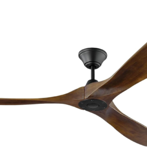 3MAVR70BK Maverick Max Energy Star 70'' Outdoor Ceiling Fan with Remote Control, 3 Balsa Wood Blades, Matte Black