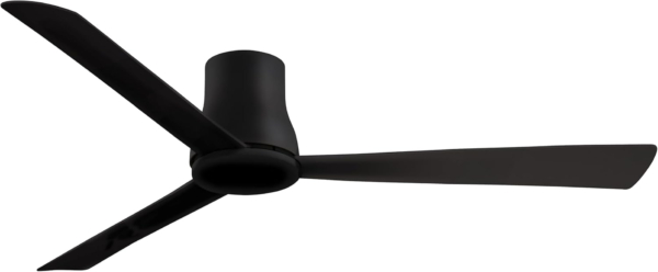 Minka Aire F874-CL Simple Flush 60" Outdoor Hugger Ceiling Fan with Remote Control in Coal Finish